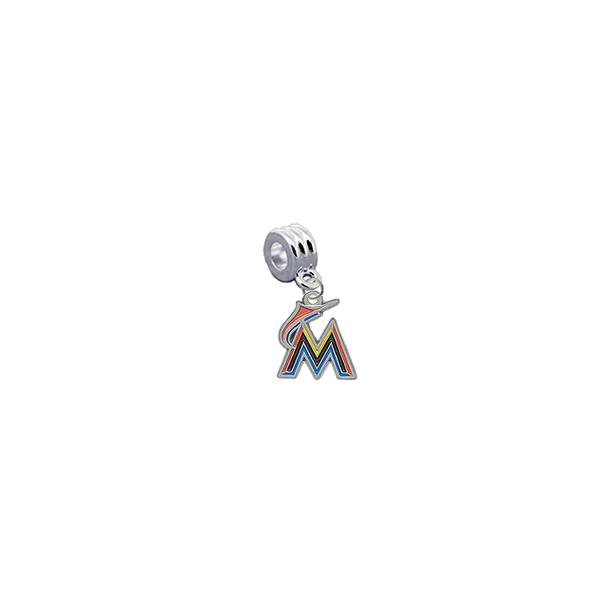 Miami Marlins MLB Universal European Bracelet Charm (Pandora Compatible)