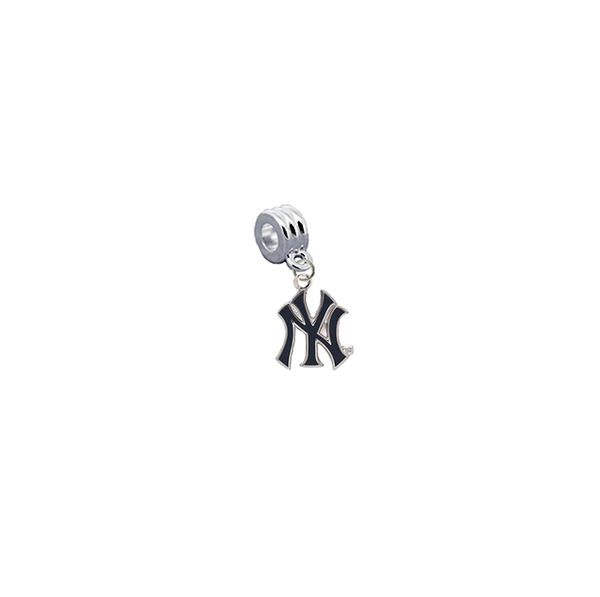 New York Yankees 2 MLB Universal European Bracelet Charm (Pandora Compatible)
