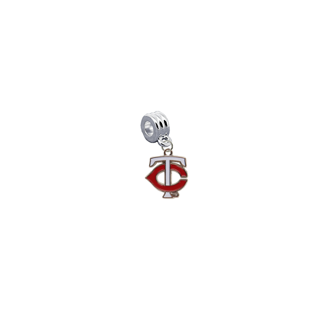 Minnesota Twins 2 MLB Universal European Bracelet Charm (Pandora Compatible)