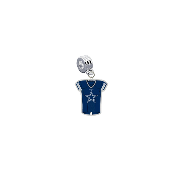 Dallas Cowboys Game Day Jersey Universal European Bracelet Charm (Pandora Compatible)