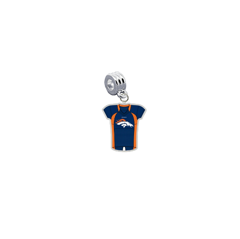 Denver Broncos Game Day Jersey Universal European Bracelet Charm (Pandora Compatible)