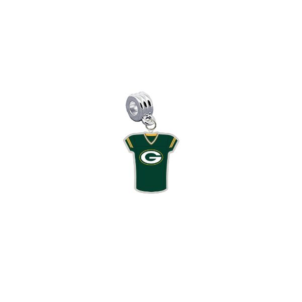 Green Bay Packers Game Day Jersey Universal European Bracelet Charm (Pandora Compatible)