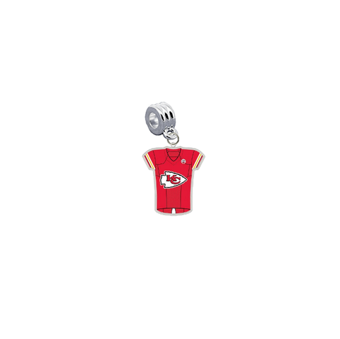 Kansas City Chiefs Game Day Jersey Universal European Bracelet Charm (Pandora Compatible)