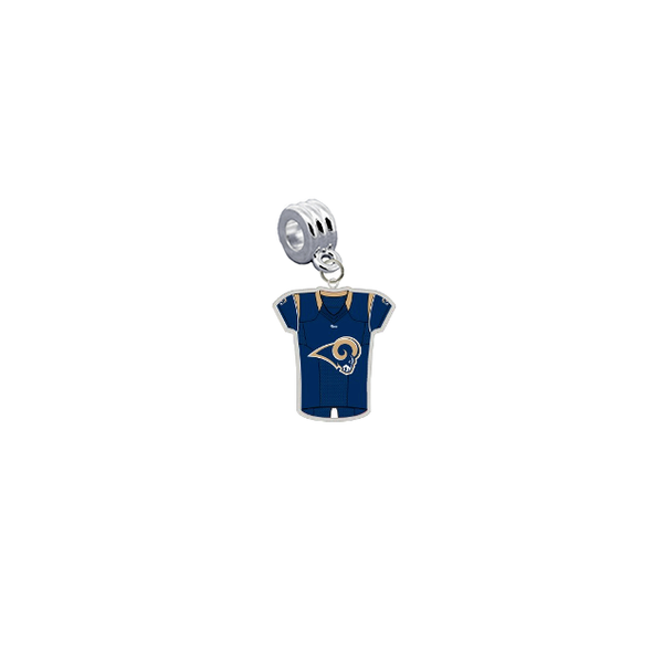 Los Angeles Rams Game Day Jersey Universal European Bracelet Charm (Pandora Compatible)