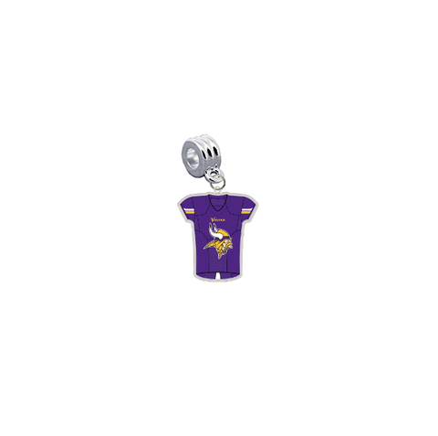 Minnesota Vikings Game Day Jersey Universal European Bracelet Charm (Pandora Compatible)