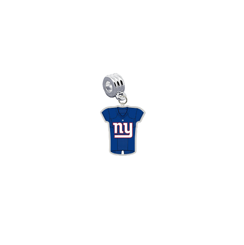 New York Giants Game Day Jersey Universal European Bracelet Charm (Pandora Compatible)