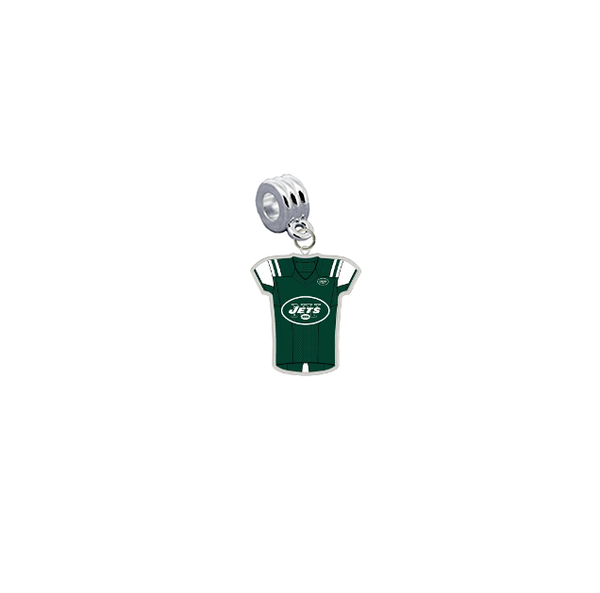 New York Jets Game Day Jersey Universal European Bracelet Charm (Pandora Compatible)