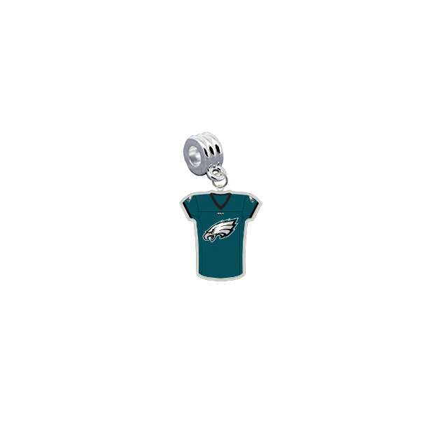 Philadelphia Eagles Game Day Jersey Universal European Bracelet Charm (Pandora Compatible)