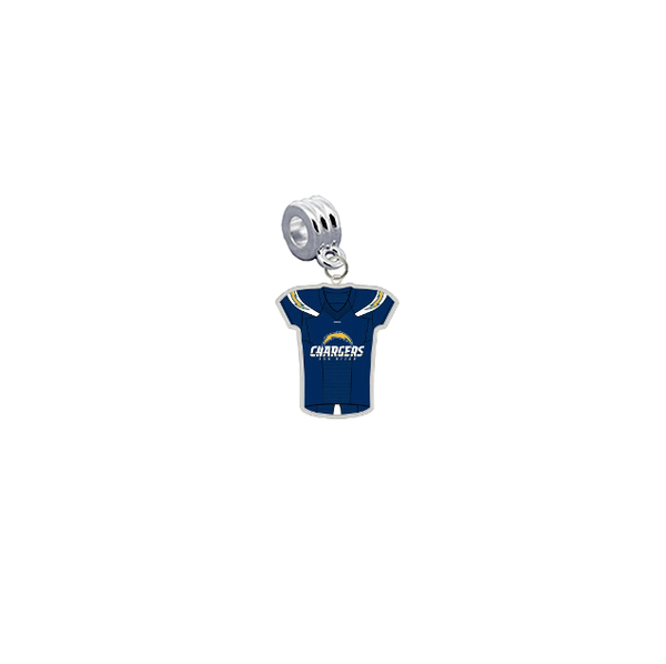 Los Angeles Chargers Game Day Jersey Universal European Bracelet Charm (Pandora Compatible)