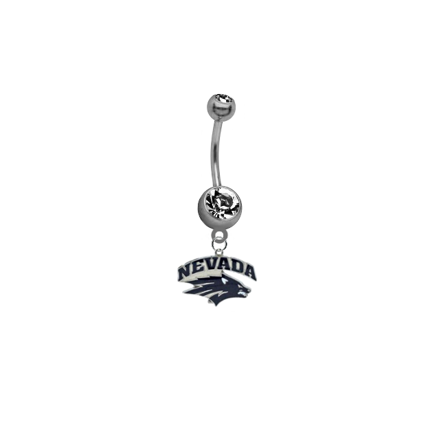 Nevada Wolf Pack NCAA College Belly Button Navel Ring