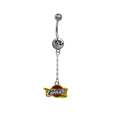 Cleveland Cavaliers Chain NBA Basketball Belly Button Navel Ring