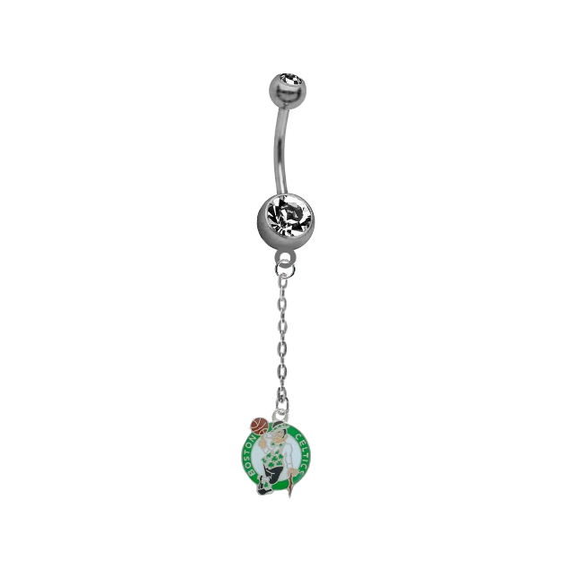 Boston Celtics Chain NBA Basketball Belly Button Navel Ring