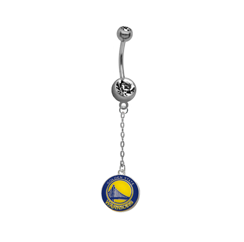 Golden State Warriors Chain NBA Basketball Belly Button Navel Ring