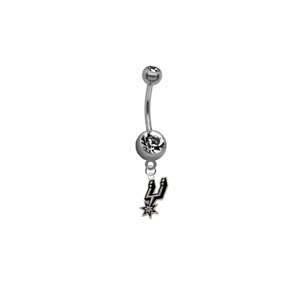 San Antonio Spurs NBA Basketball Belly Button Navel Ring