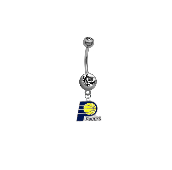 Indiana Pacers NBA Basketball Belly Button Navel Ring