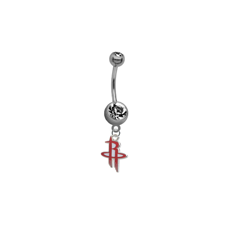 Houston Rockets NBA Basketball Belly Button Navel Ring