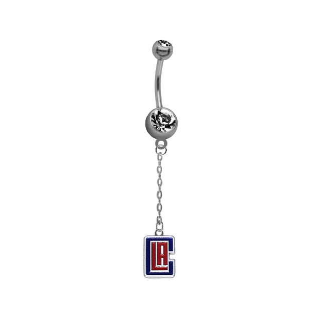 Los Angeles Clippers Chain NBA Basketball Belly Button Navel Ring