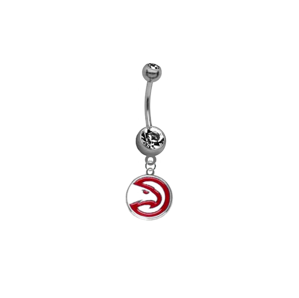 Atlanta Hawks NBA Basketball Belly Button Navel Ring