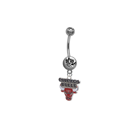 Chicago Bulls NBA Basketball Belly Button Navel Ring