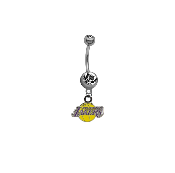 Los Angeles Lakers NBA Basketball Belly Button Navel Ring