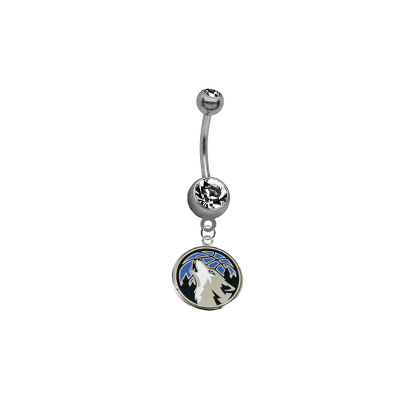 Minnesota Timberwolves NBA Basketball Belly Button Navel Ring
