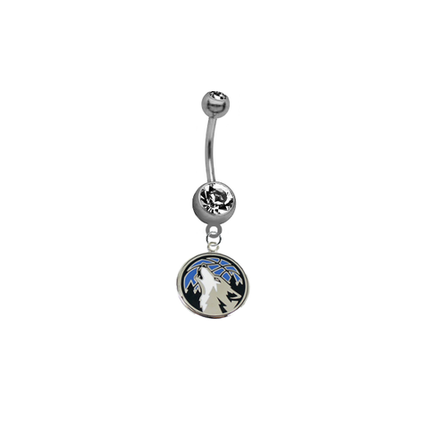 Minnesota Timberwolves NBA Basketball Belly Button Navel Ring