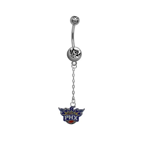 Phoenix Suns Chain NBA Basketball Belly Button Navel Ring