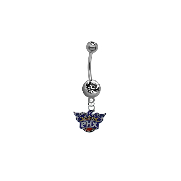 Phoenix Suns NBA Basketball Belly Button Navel Ring