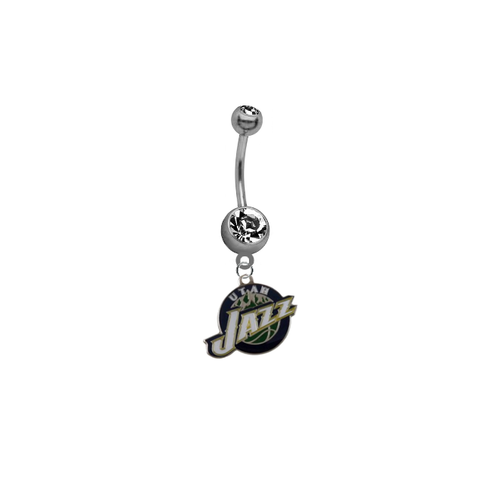 Utah Jazz NBA Basketball Belly Button Navel Ring