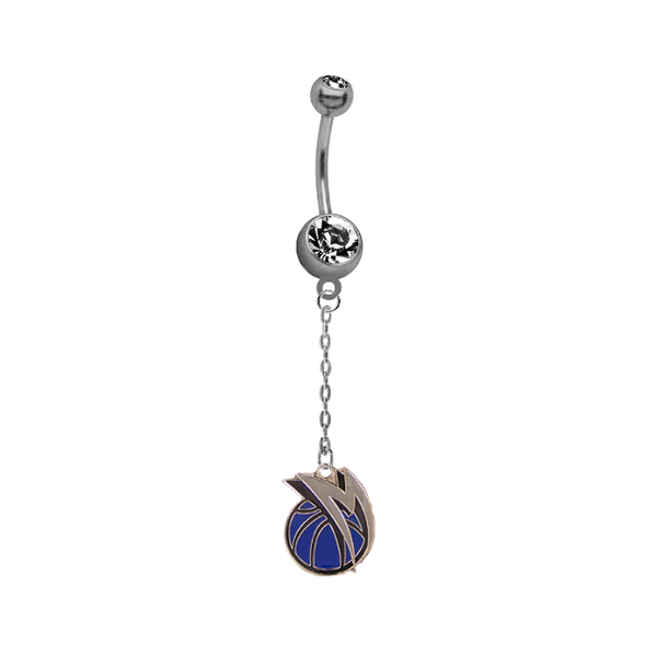 Dallas Mavericks Chain NBA Basketball Belly Button Navel Ring