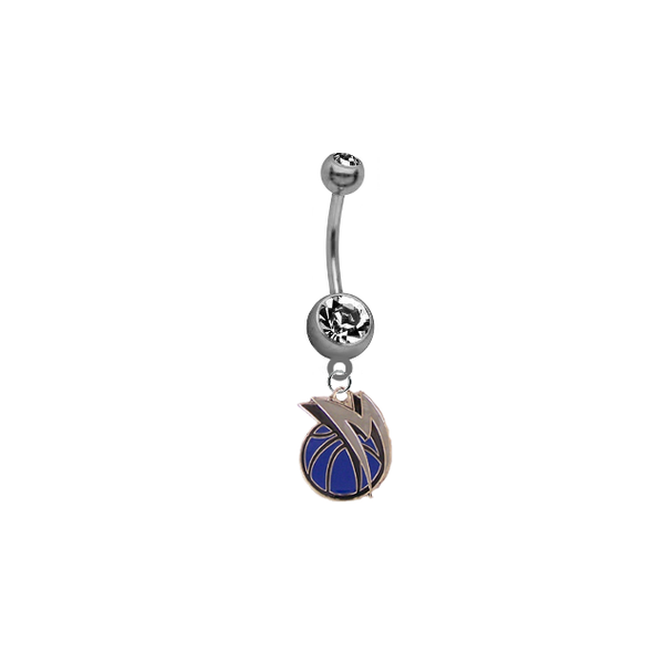 Dallas Mavericks NBA Basketball Belly Button Navel Ring