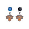 New York Knicks BLUE & BLACK Swarovski Crystal Stud Rhinestone Earrings