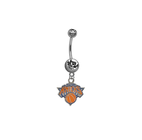 New York Knicks NBA Basketball Belly Button Navel Ring