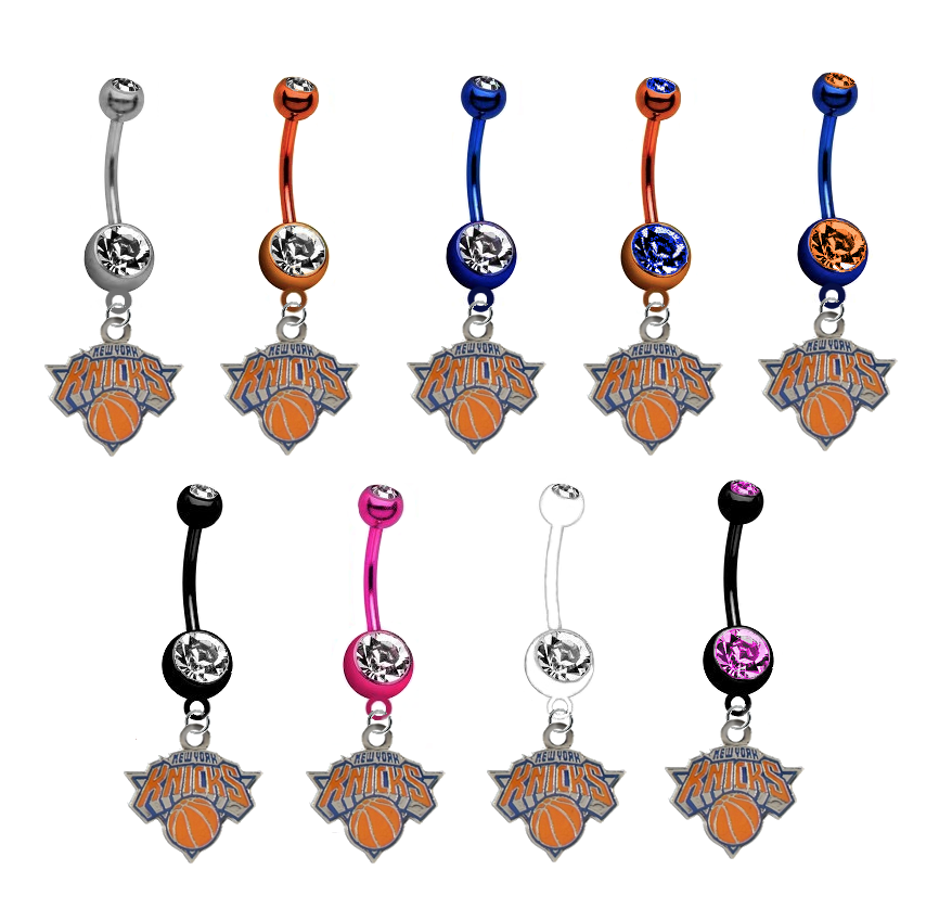 New York Knicks NBA Basketball Belly Button Navel Ring - Pick Your Color
