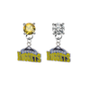 Denver Nuggets NBA Swarovski Crystal Stud Rhinestone Earrings