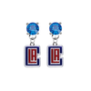 Los Angeles Clippers Style 2 BLUE Swarovski Crystal Stud Rhinestone Earrings