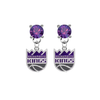 Sacramento Kings PURPLE Swarovski Crystal Stud Rhinestone Earrings