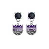 Sacramento Kings BLACK Swarovski Crystal Stud Rhinestone Earrings