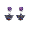 Phoenix Suns PURPLE Swarovski Crystal Stud Rhinestone Earrings