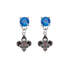 New Orleans Pelicans BLUE Swarovski Crystal Stud Rhinestone Earrings