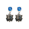 Dallas Mavericks Style 2 BLUE Swarovski Crystal Stud Rhinestone Earrings