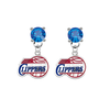 Los Angeles Clippers BLUE Swarovski Crystal Stud Rhinestone Earrings