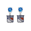 New York Rangers BLUE Swarovski Crystal Stud Rhinestone Earrings