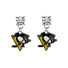 Pittsburgh Penguins CLEAR Swarovski Crystal Stud Rhinestone Earrings