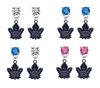 Toronto Maple Leafs NHL Swarovski Crystal Stud Rhinestone Earrings