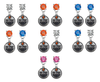 Edmonton Oilers NHL Swarovski Crystal Stud Rhinestone Earrings