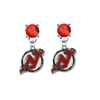 New Jersey Devils RED Swarovski Crystal Stud Rhinestone Earrings