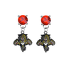 Florida Panthers RED Swarovski Crystal Stud Rhinestone Earrings
