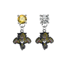 Florida Panthers GOLD & CLEAR Swarovski Crystal Stud Rhinestone Earrings