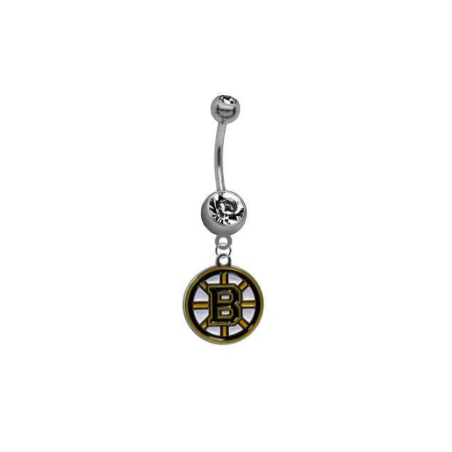 Boston Bruins NHL Hockey Belly Button Navel Ring